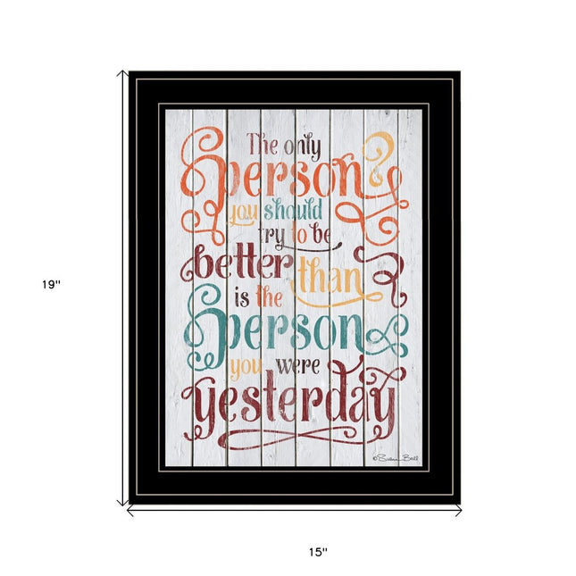 The Only Person 3 Black Framed Print Wall Art HomeRoots