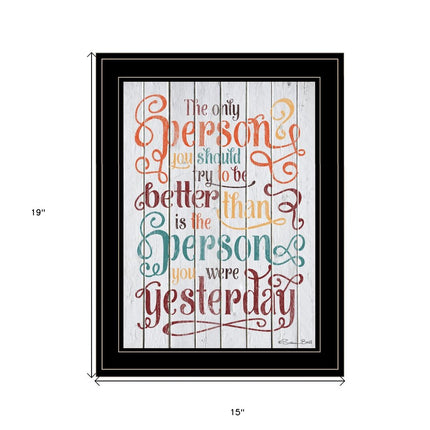 The Only Person 3 Black Framed Print Wall Art HomeRoots