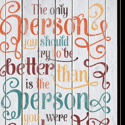The Only Person 3 Black Framed Print Wall Art HomeRoots