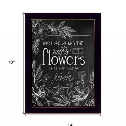 Yet to Bloom 2 Black Framed Print Wall Art