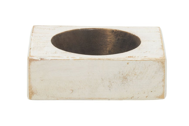 4" Wide Pillar Tabletop Pillar Candle Holder HomeRoots
