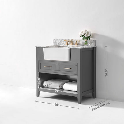 Hayley 36" Bath Vanity Set Ancerre Designs