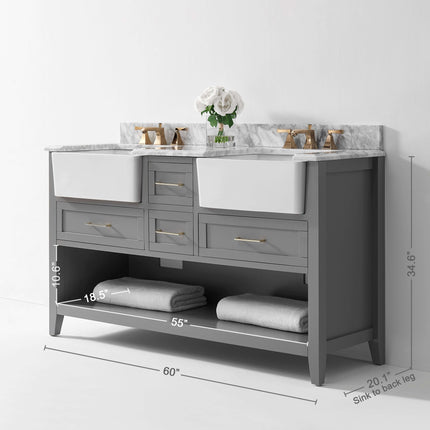 Hayley 60" Bath Vanity Set Ancerre Designs