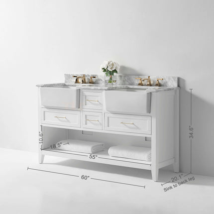 Hayley 60" Bath Vanity Set Ancerre Designs