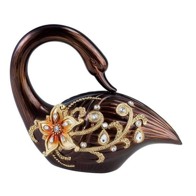 10" Bronze And Gold Polyresin Dove Statue Sculpture HomeRoots