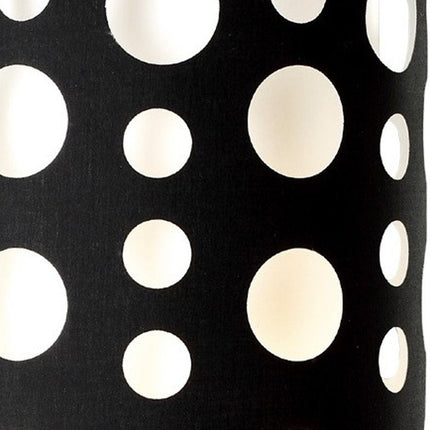 33" Steel Mod Table Lamp With Black And Red Drum Shade HomeRoots