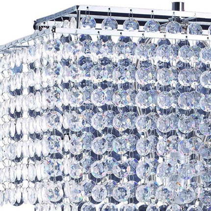 Bling Glam Faux Crystal Rectangular Table Lamp HomeRoots