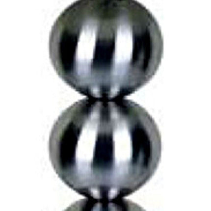 Silver Bauble Table Lamp with White Shade HomeRoots