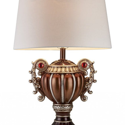 Tall Bronze Urn Shaped Table Lamp HomeRoots