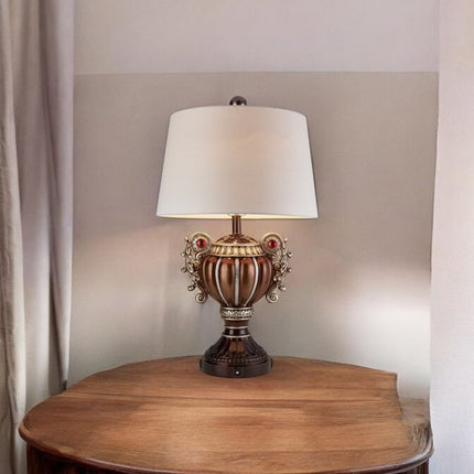 Tall Bronze Urn Shaped Table Lamp HomeRoots