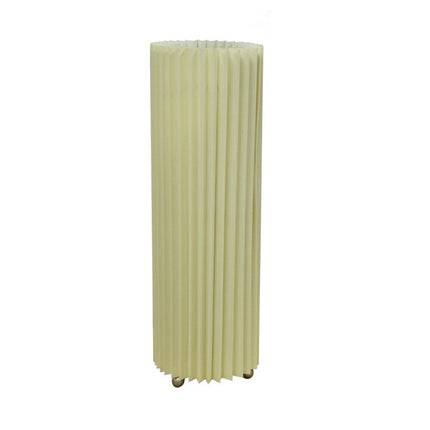 17" Off-White Metal Bedside Table Lamp With Off-White Shade HomeRoots