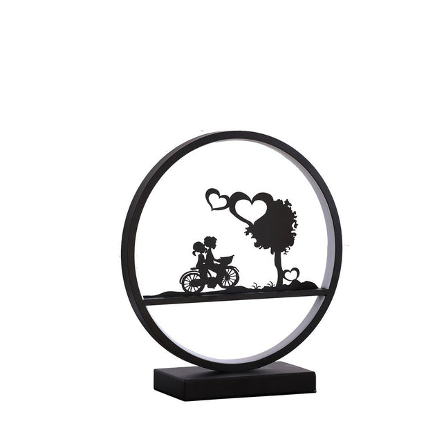 13" Black Bedside Led Table Lamp HomeRoots