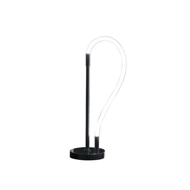 21" Silver Bedside Led Table Lamp HomeRoots