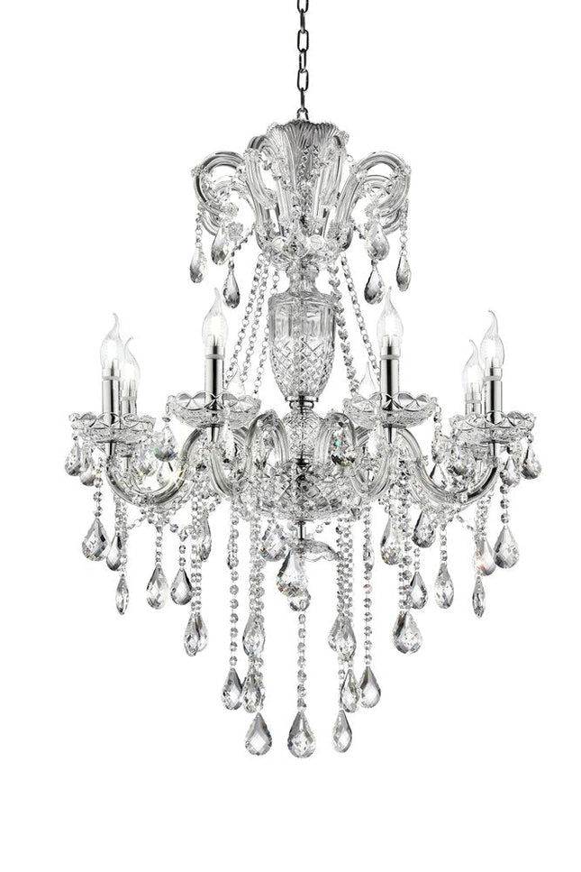 Candle Style Empire Transparent Glass Led Ceiling Light HomeRoots