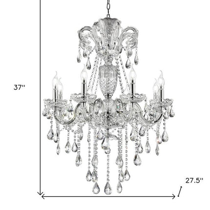 Candle Style Empire Transparent Glass Led Ceiling Light HomeRoots