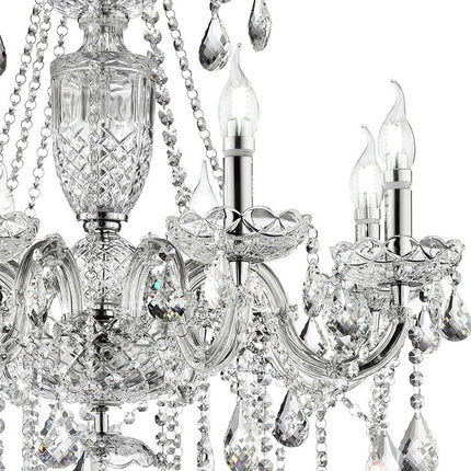Candle Style Empire Transparent Glass Led Ceiling Light HomeRoots