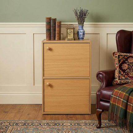 24" Natural Wood Bookcase