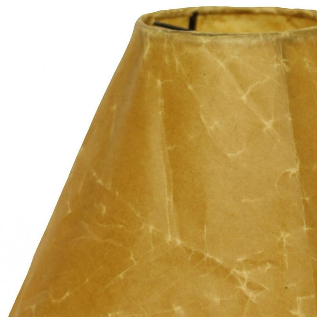 Brown Crinkle Oil Paper Empire Lamp Shade