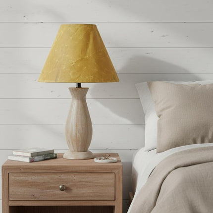 10" Brown Slanted Empire Crinkle Oil Paper Lampshade HomeRoots