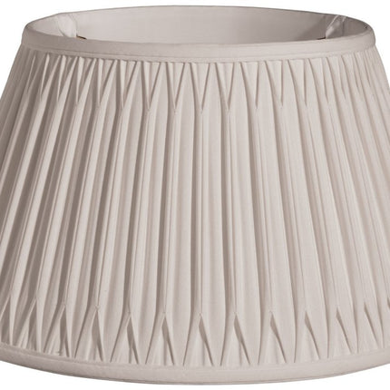 Cream Shantung Silk Pleated Drum Lamp Shade HomeRoots
