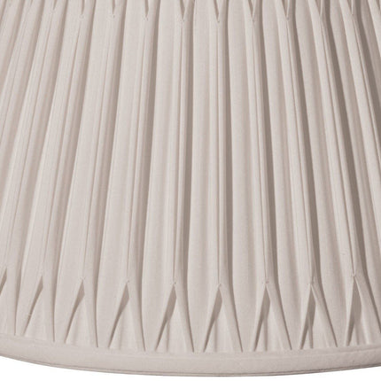 Cream Shantung Silk Pleated Drum Lamp Shade HomeRoots