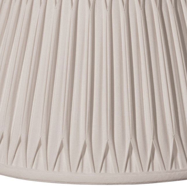 Cream Shantung Silk Pleated Drum Lamp Shade HomeRoots