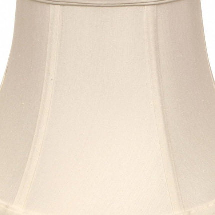 White Monay Shantung Silk Drum Lamp Shade HomeRoots
