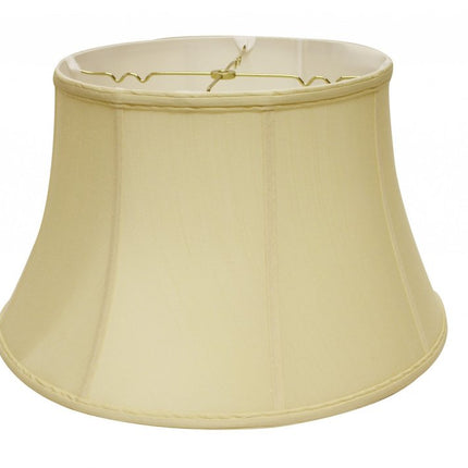 Antiqued White Monay Shantung Silk Drum Lamp Shade HomeRoots