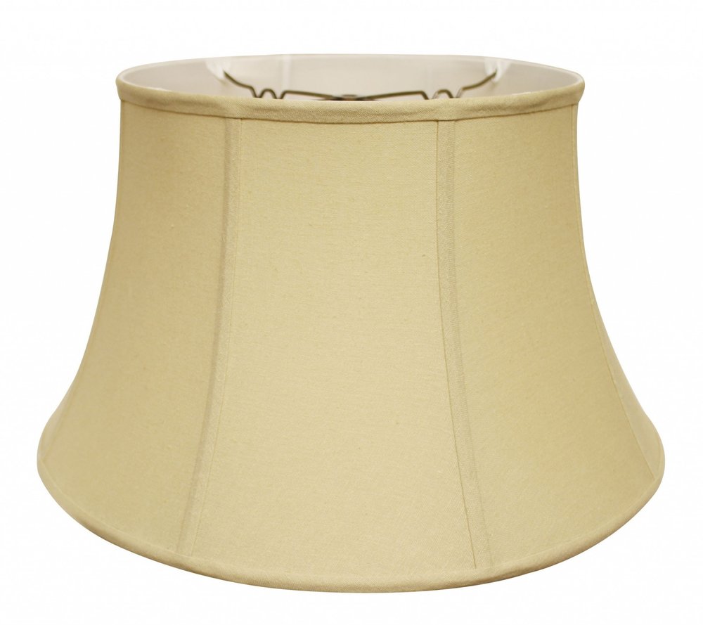 Tan Linen Drum Lamp Shade