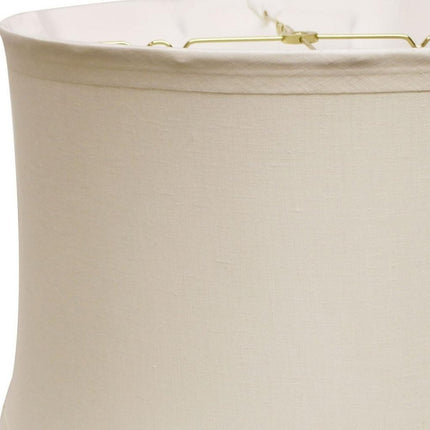 Snow Linen Drum Lamp Shade HomeRoots