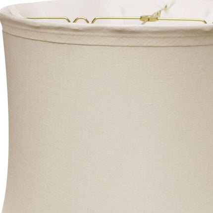 Snow Linen Drum Lamp Shade HomeRoots