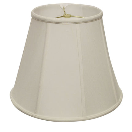 16" White Slanted Empire Monay Shantung Lampshade HomeRoots