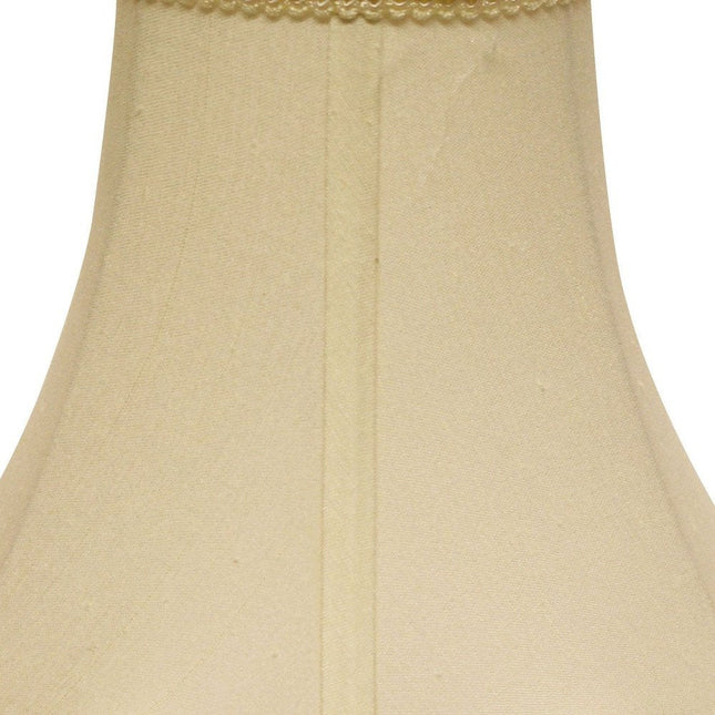 Ivory Monay Shantung Silk Bell Lamp Shade HomeRoots
