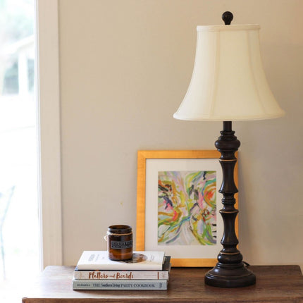 Ivory Monay Shantung Silk Bell Lamp Shade HomeRoots