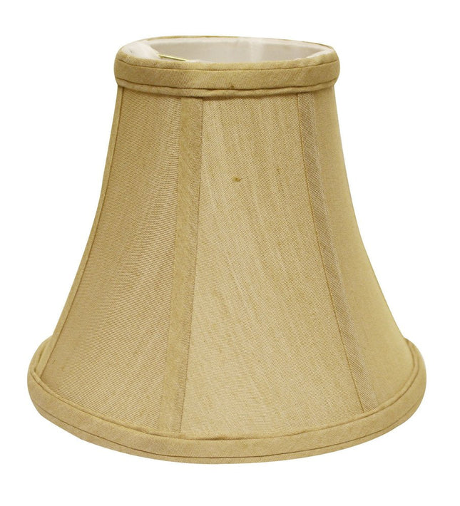 12" Pale Brown Premium Bell No Slub Lampshade HomeRoots