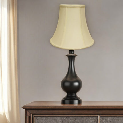 Ivory Monay Shantung Silk Bell Lamp Shade HomeRoots