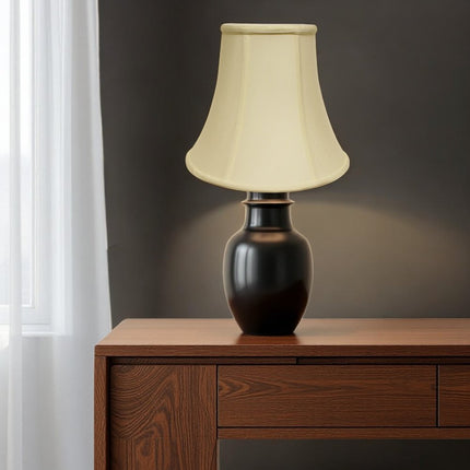 Ivory Monay Shantung Silk Bell Lamp Shade HomeRoots