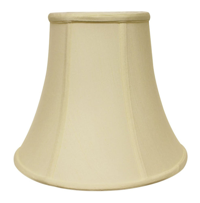 18" Ivory Premium Bell Monay Shantung Lampshade HomeRoots