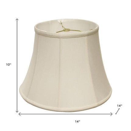 Off White Monay Shantung Silk Bell Lamp Shade HomeRoots