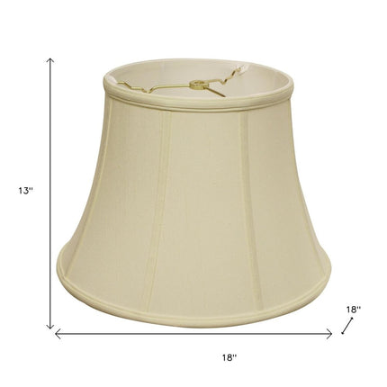 Ivory Monay Shantung Silk Bell Lamp Shade HomeRoots