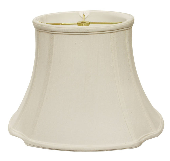 Cream Monay Shantung Silk Oval HomeRoots