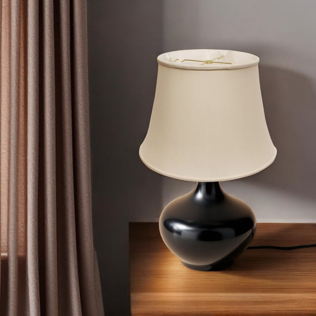 Champagne Pongee Silk Bell Lamp Shade HomeRoots