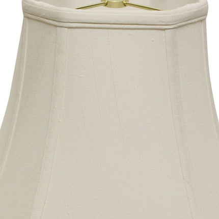 White Monay Shantung Silk Square Lamp Shade HomeRoots