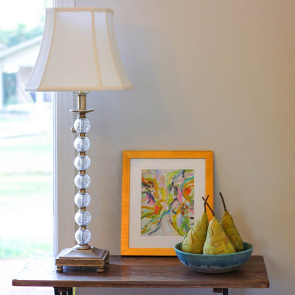 White Monay Shantung Silk Square Lamp Shade HomeRoots