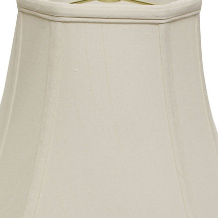 White Monay Shantung Silk Square Lamp Shade HomeRoots