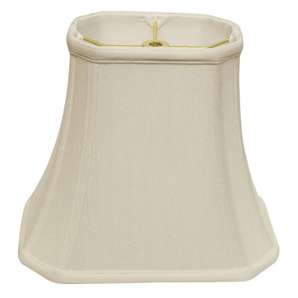 White Monay Shantung Silk Bell Lamp Shade HomeRoots