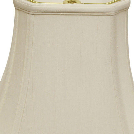 White Monay Shantung Silk Bell Lamp Shade HomeRoots