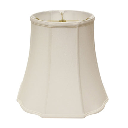 White Monay Shantung Silk Bell Lamp Shade