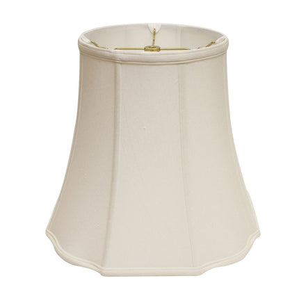 White Monay Shantung Silk Bell Lamp Shade