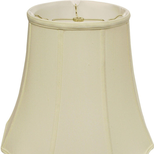 Ivory Monay Shantung Silk Bell Lamp Shade HomeRoots